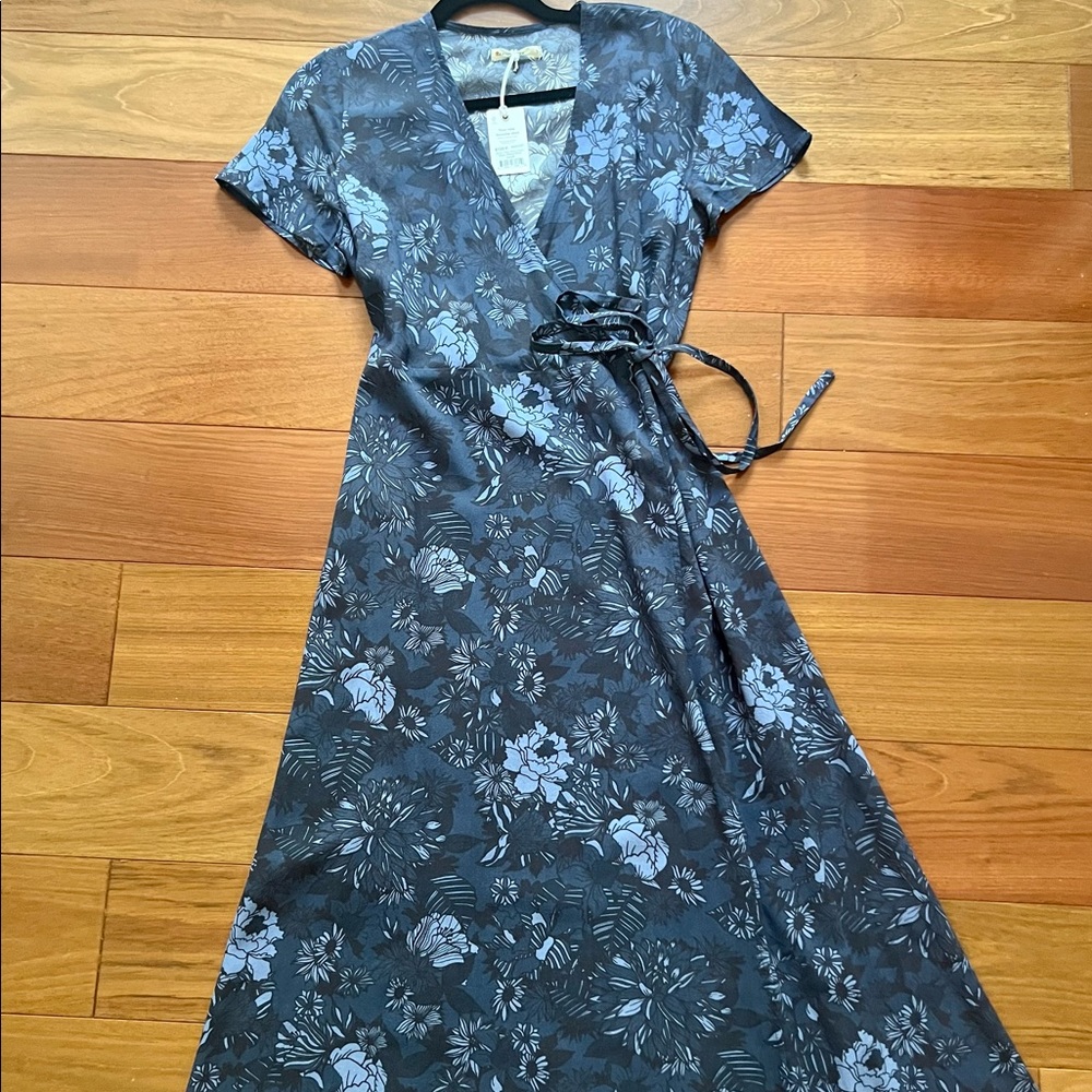 Marine Layer Emlyn Midi Wrap Dress